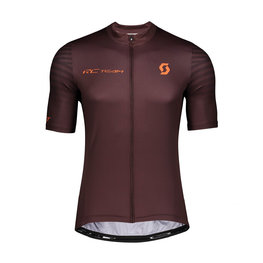 SCOTT Kurzarm Fahrradtrikot - RC TEAM 10 - bordeaux/Orange