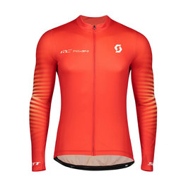 SCOTT Langarm Fahrradtrikot für den Sommer - RC TEAM 10 SUMMER - Rot/Weiß