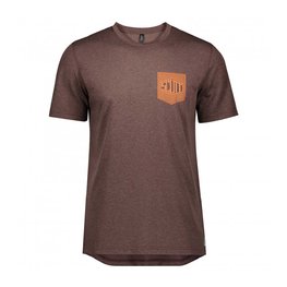 SCOTT Kurzarm Fahrrad-Shirt - TRAIL FLOW DRI - bordeaux