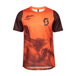 SCOTT Kurzarm Fahrradtrikot - TRAIL VERTIC - bordeaux/Rot