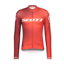SCOTT Langarm Fahrradtrikot für den Sommer - RC PRO SUMMER - Weiß/Rot