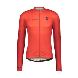 SCOTT Langarm Fahrradtrikot für den Sommer - RC TEAM 10 SUMMER - Rot