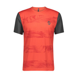 SCOTT Kurzarm Fahrradtrikot - TRAIL FLOW - Rot