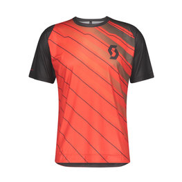 SCOTT Kurzarm Fahrradtrikot - TRAIL VERTIC - Rot/Grau