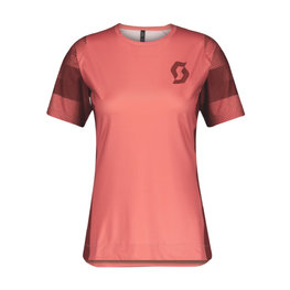 SCOTT Kurzarm Fahrradtrikot - TRAIL VERTIC LADY - Rot