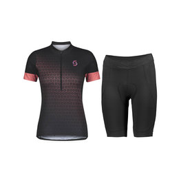 SCOTT Kurzarm Radtrikot und Shorts - GRAVEL CONTESSA LADY - Lila/Schwarz