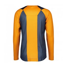 SCOTT Langarm Fahrradtrikot für den Sommer - TRAIL VERTIC LS - Blau/Orange