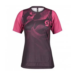 SCOTT Kurzarm Fahrradtrikot - TRAIL VERTIC LADY - Rosa/Lila