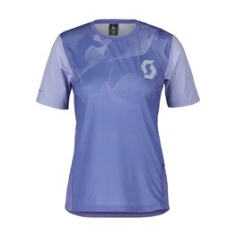 SCOTT Kurzarm Fahrradtrikot - TRAIL VERTIC SS LADY - Hellblau/Blau