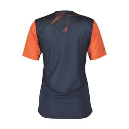 SCOTT Kurzarm Fahrradtrikot - TRAIL VERTIC SS LADY - Blau/Orange