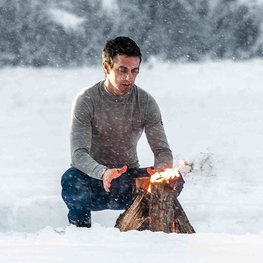 SIX2 Langarm Fahrrad-Shirt - TS3 MERINOS - Grau