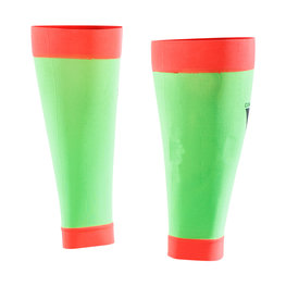 SIX2 Knielange Fahrradbeinlinge - CALF - Rot/Grün