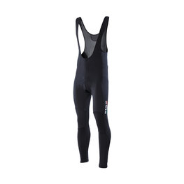 SIX2 Lange Fahrradhose mit Trägern - SLP WINTER - Schwarz