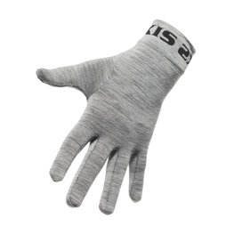 SIX2 Langfinger-Fahrradhandschuhe - GLX MERINOS - Grau