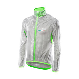 SIX2 Winddichte Fahrradjacke - GHOST - Transparent/Grün