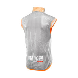SIX2 Fahrradweste - GHOST - Transparent/Orange