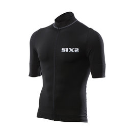 SIX2 Kurzarm Fahrradtrikot - BIKE3 CHROMO - Schwarz