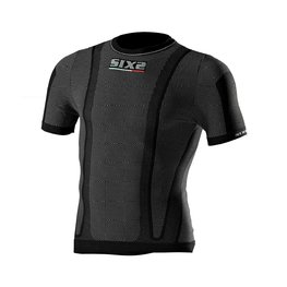 SIX2 Kurzarm Fahrrad-Shirt - KIDS TS1 - Schwarz
