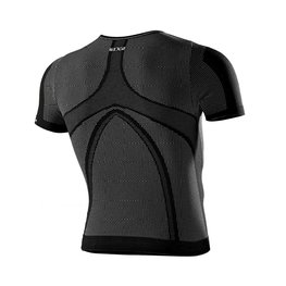 SIX2 Kurzarm Fahrrad-Shirt - KIDS TS1 - Schwarz