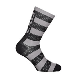 SIX2 Klassische Fahrradsocken - LUXURY MERINO - Schwarz/Grau
