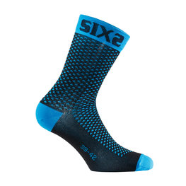SIX2 Klassische Fahrradsocken - COMP SHO - Hellblau/Schwarz