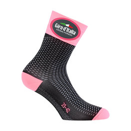 SIX2 Klassische Fahrradsocken - SHORT GF - Schwarz/Rosa