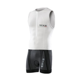 SIX2 Fahrradoverall - BDB - Weiß/Schwarz