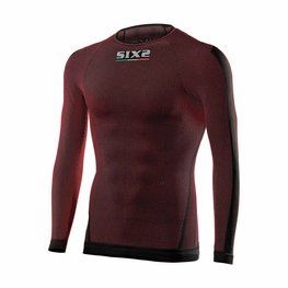 SIX2 Langarm Fahrrad-Shirt - TS2 - Rot