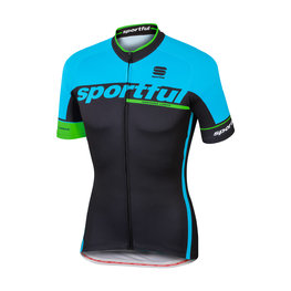 SPORTFUL Kurzarm Fahrradtrikot - SC TEAM - Schwarz/Hellblau