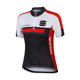 SPORTFUL Kurzarm Fahrradtrikot - GRUPPETTO KIDS - Rot/Schwarz/Weiß
