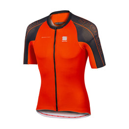 SPORTFUL Kurzarm Fahrradtrikot - BODYFIT SPEEDSKIN - Orange/Schwarz