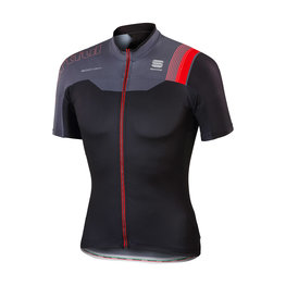 SPORTFUL Kurzarm Fahrradtrikot - BODYFIT PRO TEAM - Schwarz/Grau