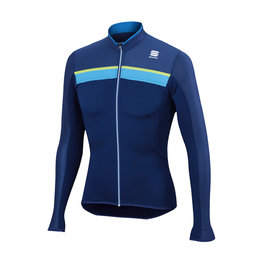 SPORTFUL Langarm Fahrradtrikot für den Sommer - PISTA SUMMER - Blau