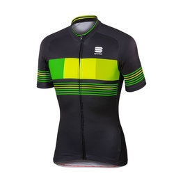 SPORTFUL Kurzarm Fahrradtrikot - STRIPE - Schwarz/Gelb