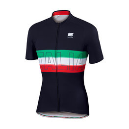 SPORTFUL Kurzarm Fahrradtrikot - ITALIA - Schwarz