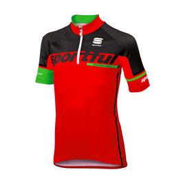 SPORTFUL Kurzarm Fahrradtrikot - SC TEAM KIDS - Schwarz/Rot
