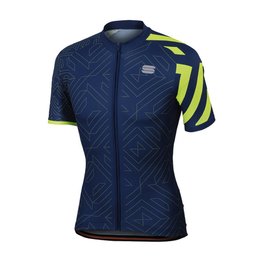 SPORTFUL Kurzarm Fahrradtrikot - PRISM - Blau/Gelb