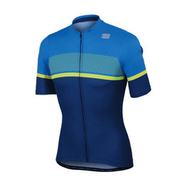SPORTFUL Kurzarm Fahrradtrikot - FREQUENCE - Blau/Gelb