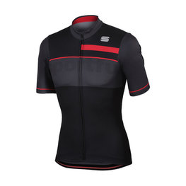 SPORTFUL Kurzarm Fahrradtrikot - SQUADRA CORSE - Rot/Grau/Schwarz