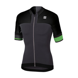SPORTFUL Kurzarm Fahrradtrikot - STRIKE - Grün/Grau/Schwarz