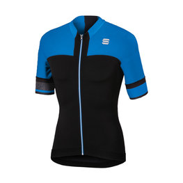 Kurzarm Fahrradtrikot - STRIKE - Schwarz/Blau