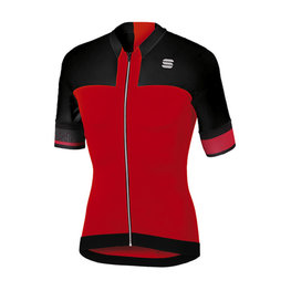 SPORTFUL Kurzarm Fahrradtrikot - STRIKE - Rot/Schwarz