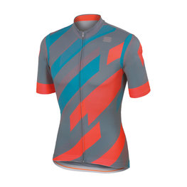 SPORTFUL Kurzarm Fahrradtrikot - VOLT - Blau/Rosa/Grau