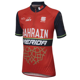 SPORTFUL Kurzarm Fahrradtrikot - B MERIDA 2017 KIDS - Rosa/Schwarz
