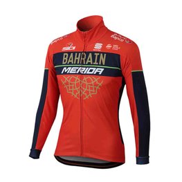 SPORTFUL Langarm Fahrradtrikot für den Winter - B MERIDA 2018 WINTER - Blau/Rot