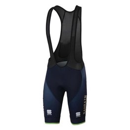 SPORTFUL Kurze Fahrradhose mit Trägern - BAHRAIN MERIDA 2018 - Blau