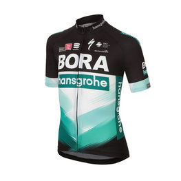SPORTFUL Kurzarm Fahrradtrikot - BORA 2020 KIDS - Grün/Schwarz