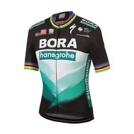 SPORTFUL Kurzarm Fahrradtrikot - BORA HANSGROHE 2020 - Schwarz/Grün/mehrfarbig