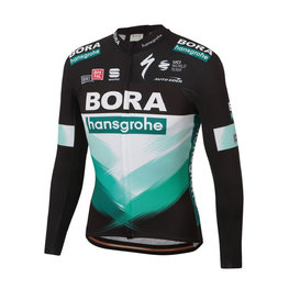 SPORTFUL Langarm Fahrradtrikot für den Winter - BORA 2020 WINTER - Grün/Schwarz