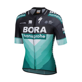 SPORTFUL Kurzarm Fahrradtrikot - BORA HANSGROHE 2019  - Grün/Schwarz